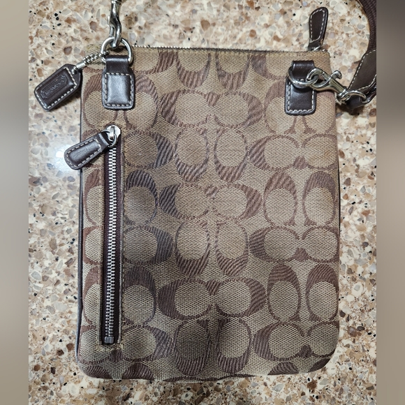 Y2k Coach Monogram Crossbody Bag Purse - Picture 2 of 4